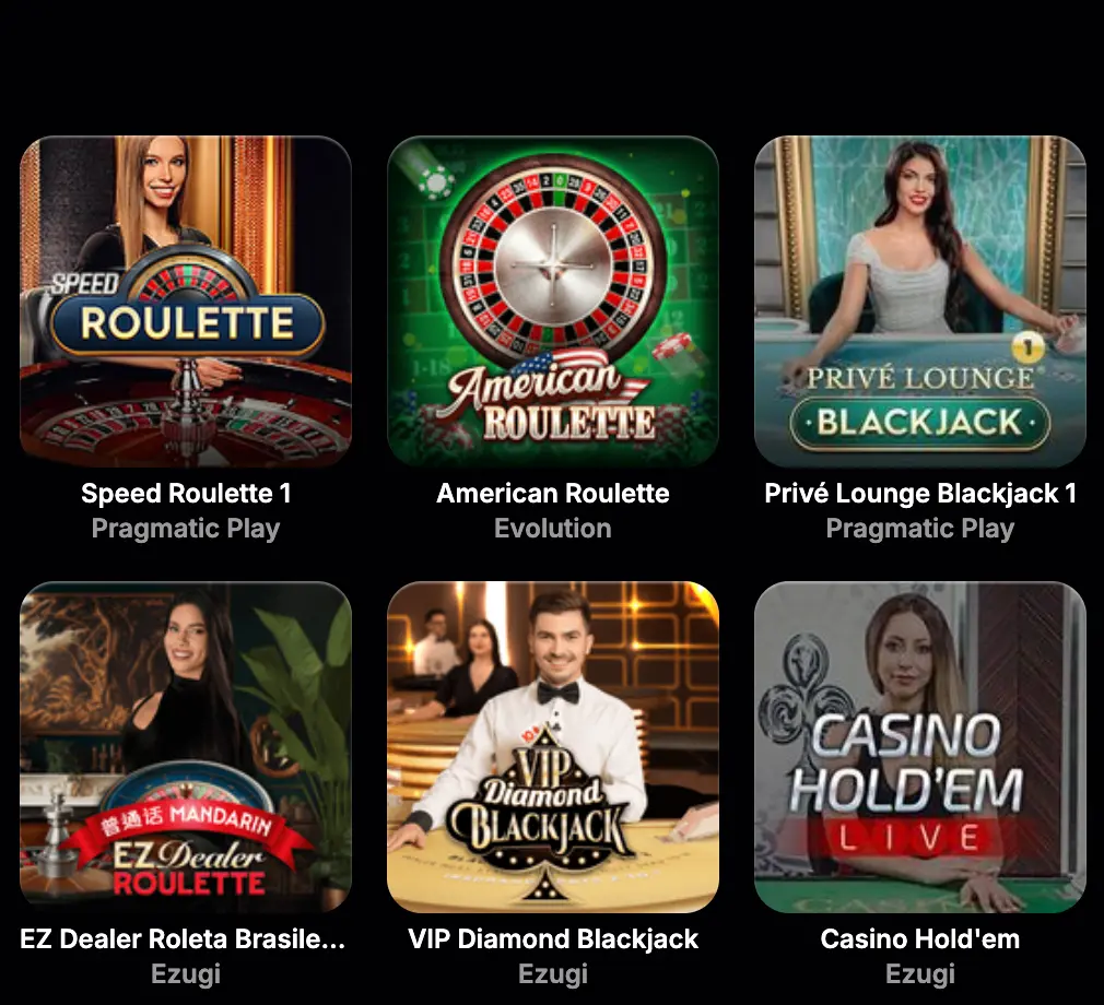 NVCasino games